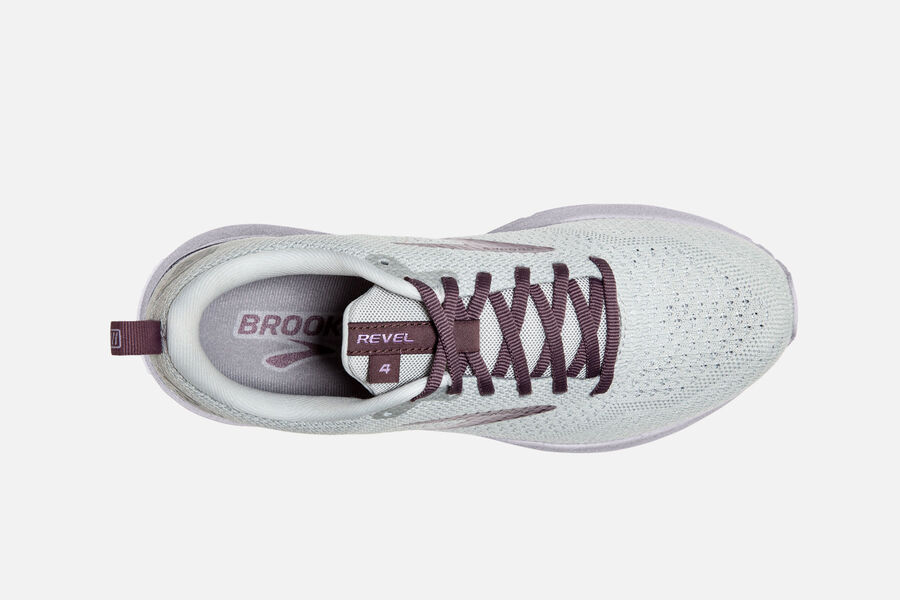 Brooks Running Shoes Womens White - Revel 4 Road - 3814-XTIJY